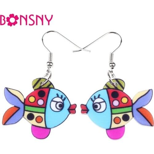 Bonsny Women's Gold Earrings
