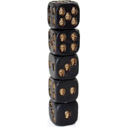 Black Skull Dice Game New Strange Leisure Toys Creative Festival Party Funny Adult Party Bar Party Interactive Games Toy Tools