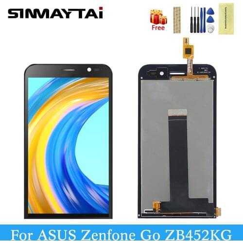 For Asus Zenfone GO ZB452KG Screen For Asus X014D LCD Screen 4.5 Full Touch Digitizer Glass Assembly/ Frame ZB452KG Display
