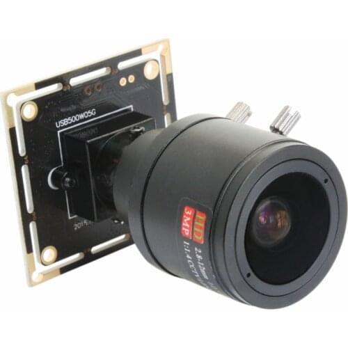 ELP Varifocal 5mp 2592 X 1944 High Speed Aptina MI5100 HD MJPEG 30fps at 1080P 2.8-12mm varifocal lens USB CMOS Camera Module
