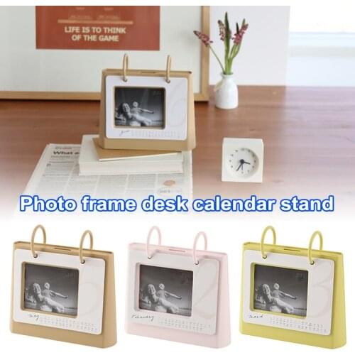 HOT 3-in-1 Calendar-shaped Piggy Bank Multifunctional Retro Style Photo Frame Novelty Money Box Ornament for Home Desk In Stock