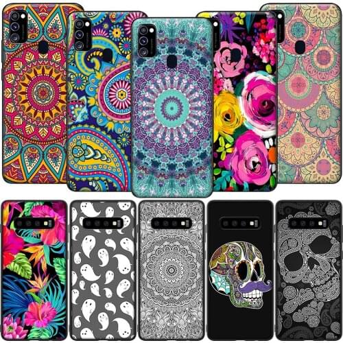 GX70 Floral Paisley Mandala Case for Samsung Note 8 9 10 20 Ultra J2 J5 J4 J6 Plus J7 Prime Duo J730 Pro Core J8 Lite