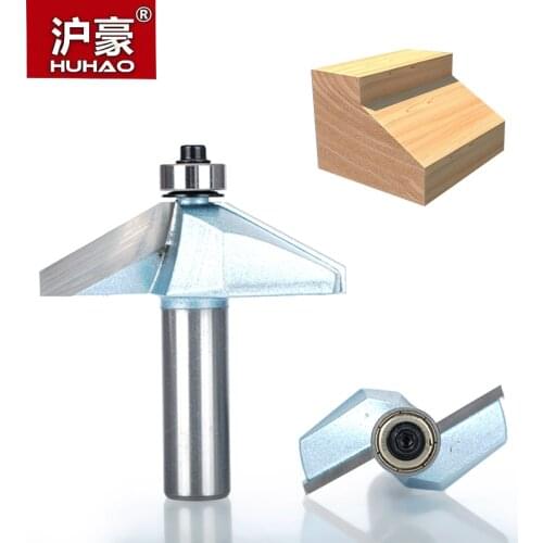 HUHAO 1pcs 1/2" Shank horse nose bit With bearing Industrial Grade Router Bits for wood Woodworking Tools Milling Cutte endmill