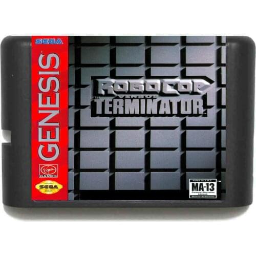 Robocop Versus Terminator NTSC-USA 16 bit MD Game Card For Sega Mega Drive For Genesis