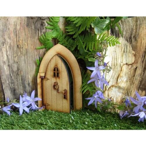 Three Dimensional Assembly Kit Door Craft Wooden Narnia door Wooden Fairy Elf Door Crafts Garden Decor Garden Home Ornaments