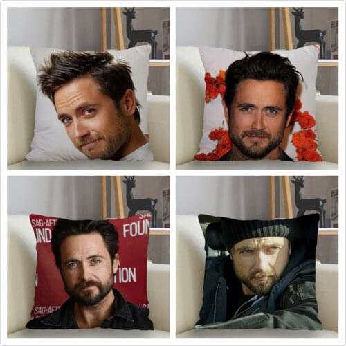 Musife Justin Chatwin Pillowcase Custom Square Pillow Cover Case Zipper Pillowcase 35*35,40*40,45*45cm Drop Shipping