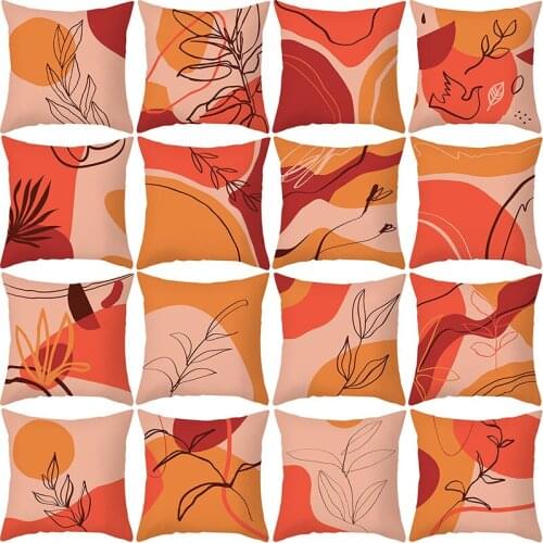 2021 New product Geometric abstract pillowcase Morandi style pillow case Home Supplies Cushion cover Throw pillows cover 45x45cm