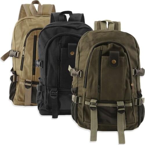 2021 New Unisex Backpacks Women Vintage Canvas Backpack Rucksack Preppy School Satchel Mens Travel Shoulder Bag Outdoor Bags