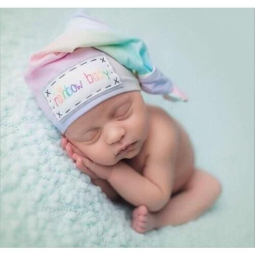 2018 New Arrival 1pcs Knot Beanie Caps Elastic Turban Hats Toddlers Cotton Caps Warm Bebe Girl Boys Caps Photo Props Hat