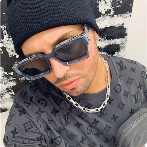 New Trendy Big Frame Square Vintage Oversized Wholesale Sunglasses for Women and Men 2021 AS097