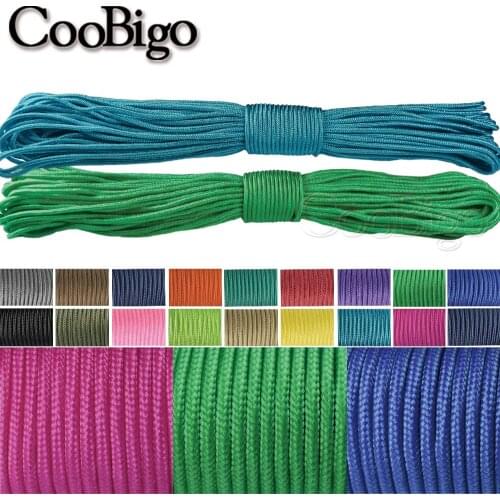 100ft Rope 3mm Paracord 350 Parachute Cord for Shoelace Glasses Lanyard DIY Macrame Bracelet Knitting Accessories Solid Color