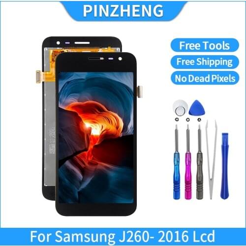 PINZHENG Original LCD For Samsung J2 Core J260 2016 SM-J260G J260F J260FN Display LCD Screen Digitizer Assembly Replacement