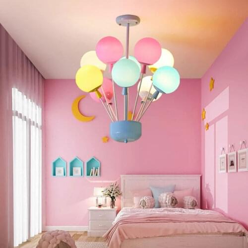 Colourful Balloon Ceiling Lamp for Bedroom Children Room Light Ceiling Hanging Lamps Kid Princess Dream Decoration Led Fixtures