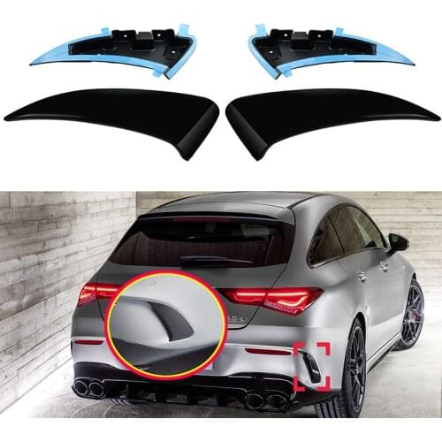 Pair CLA Class Splitter Rear Bumper Side Canards Spoiler For Mercedes Benz C118 CLA35 CLA45 CLA180 CLA200 CLA250 AMG Line 2020