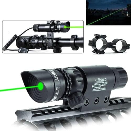 Tactical Weapon Light Gun Light Green/Red Dot Scope Light Sight Mount Hunting Parts with Remote Pressure Switch