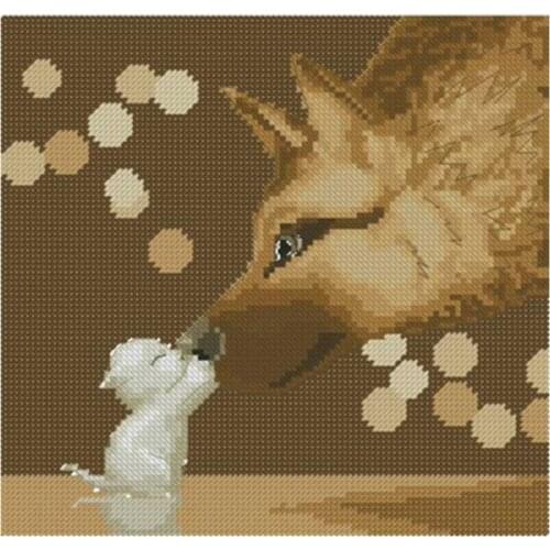 Not afraid of you patterns Counted Cross Stitch 11CT 14CT 18CT DIY wholesale Chinese Cross Stitch Kit Embroidery Needlework Sets