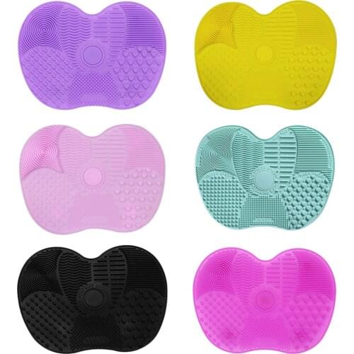 1pc Silicone Makeup Brush Cleaning Pad Mat Brush Washing Tool Eyeshadow Foundation Brushes Cleaner Scrubber Board Cosmetic