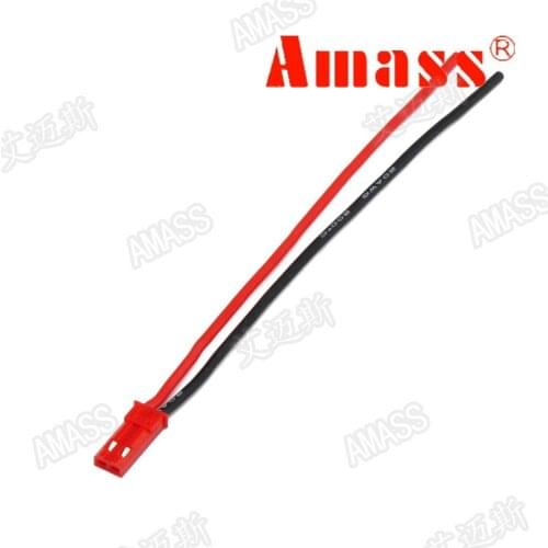 10PCS Amass JST Plug Cable JST Connector Wire Male Female Extension Line 10cm 20AWG Silicone Cord