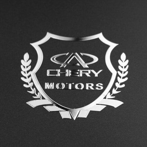 2pcs 3D Metal Car Styling Side Door Badge Stickers Side Window Emblem Decals For Chery Tiggo 5 Fulwin A1 A3