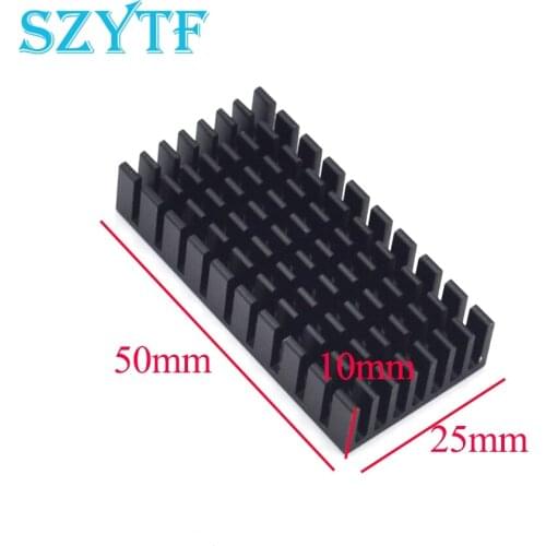 5pcs Heat sink 50*25*10MM (black slot) high-quality radiator