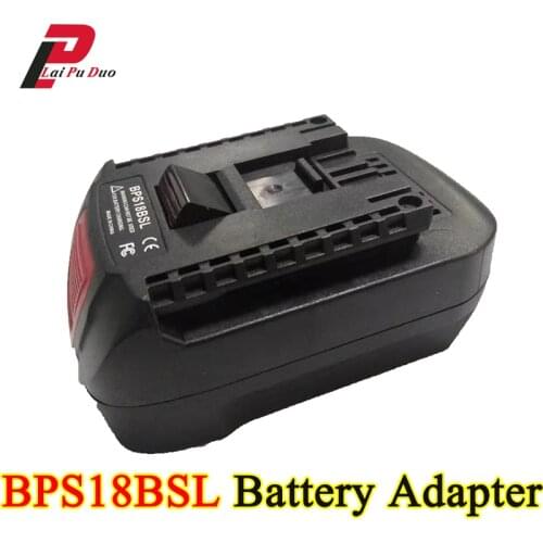 BPS18BSL Converter Adapter for Black Decker for Stanley for Porter Cable 18V Li-ion Battery Used to for Bosch 18V Tool Battery