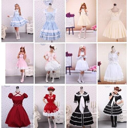 Girls Vintage Lace Ball Gown Medieval Dress Gothic Flare Sleeve Palace Princess Lolita Dresses Women Retro Party Clothes Cosplay