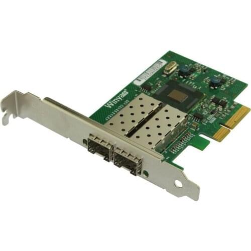 Winyao WY576-F1 PCI-E X4 Gigabit Fiber Server Ethernet Network Adapter NIC w/ Intel82576 Chipset Diskless Multimode LC9400PF