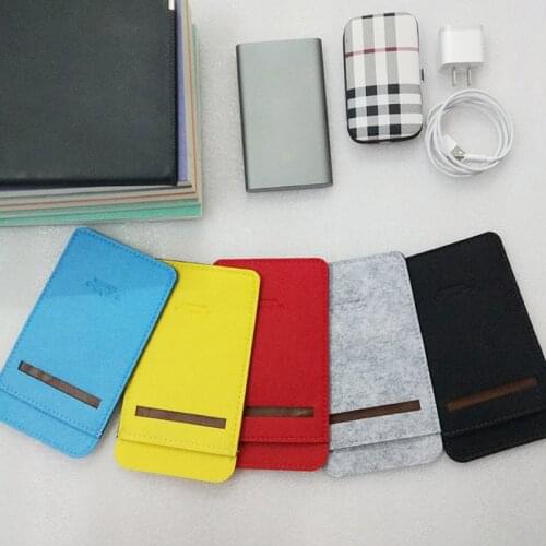 Felt Fabric Cover for Rock USAMS HOCO PINENG XIAOMI 10000 mAh Power Bank 3 Powerbank battery Mi 10000mah 2 PRO protective case
