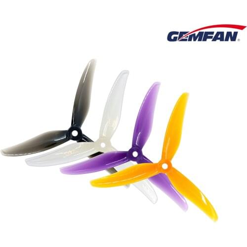 Gemfan Hurricane 5236 5.2X3.6X3 3-Blade PC Propeller for RC FPV Racing 5inch Drones Faster More Aggressive Powerful