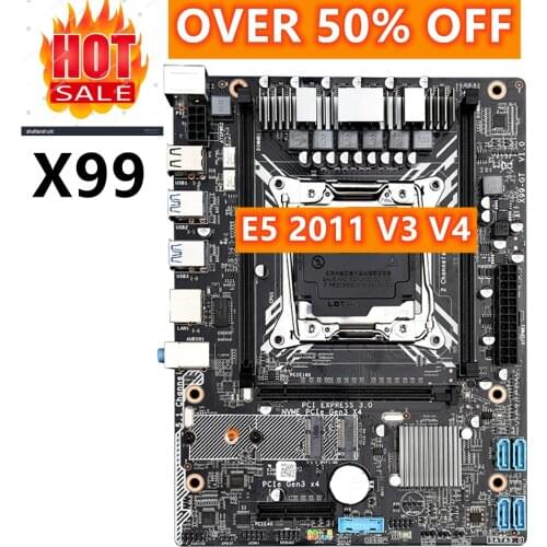 X99 Lga2011 Gaming Motherboard DDR4 ECC PC Desktop Xeon E5 2620 V3 V4 2678 LGA 2011 M.2 NVME SATA USB3.0 Mother Board Micro Atx