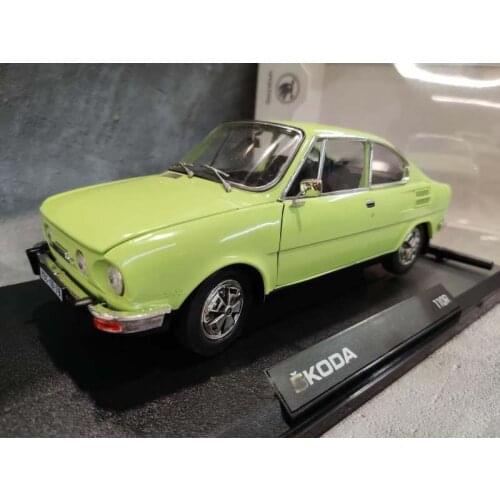 SKODA 110R Model Cars Diecast 1/18 Scale Alloy Classic Adult Collectible Static Display Vehicle Toys for Boys Gift