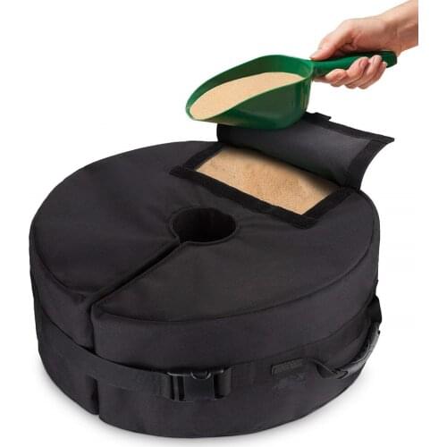 Round Weight Sand Bags Umbrella Base Stand Tent Leg Weighted Outdoor Sun Shelter Fixed Sandbag Camping Tool Accessories
