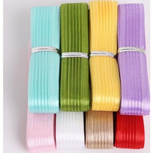 Multicolor 18 mm Width 5 Yards Broadside Organza Soild Ribbons For DIY Wedding Party Decoration Sewing Crafts Gift Packing Belt