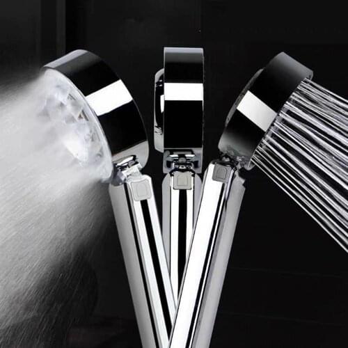Multifunctional Adjustable 3 Modes High Pressure Water Saving Hand Shower Head Faucet Replacement Parts Bathroom Fixture