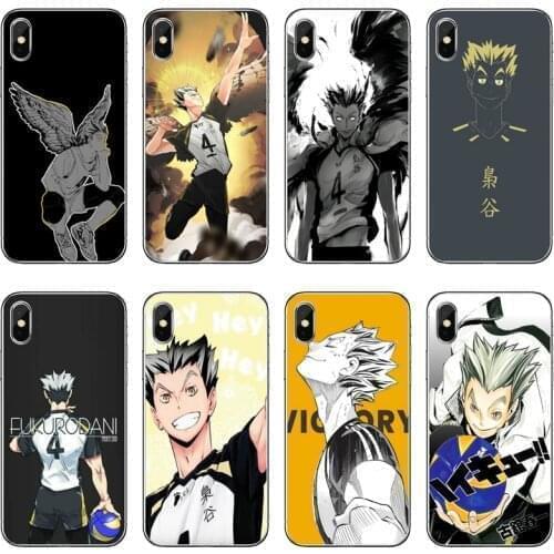 Soft Transparent Phone Case For Huawei P30 P20 Pro P10 P9 P8 Lite Y5 Y6 Y7 Y9 P Smart Plus 2018 2019 Haikyuu bokuto koutarou