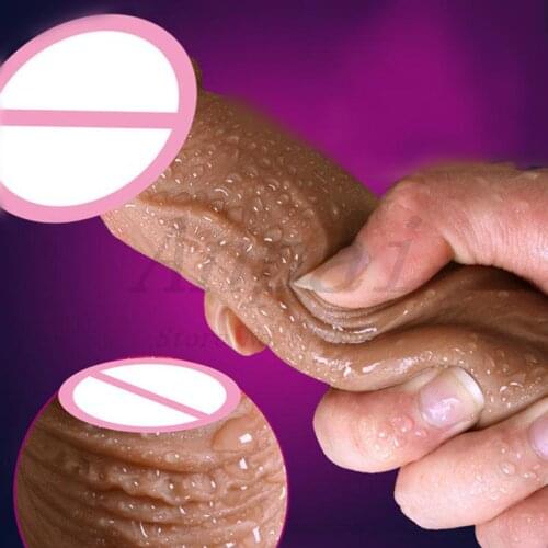 Soft Silicone Dildo Super Suction Cup Strapon Male Artificial Penis Large Flexible Dick Realistic Dildo Gode Sex Toys For Woman