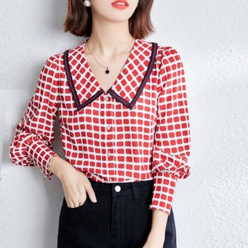 Женские красные рубашки NODELAY China At AliExpress