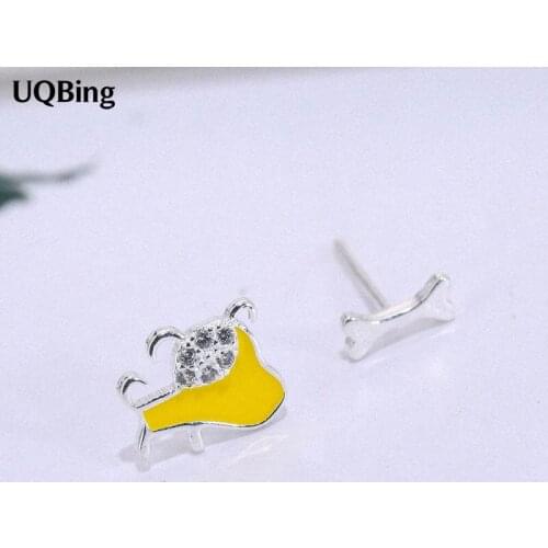 Wholesale Silver Earrings Temperament 925 Sterling Silver Ginkgo Biloba Stud Earrings For Women Good Jewelry Brincos