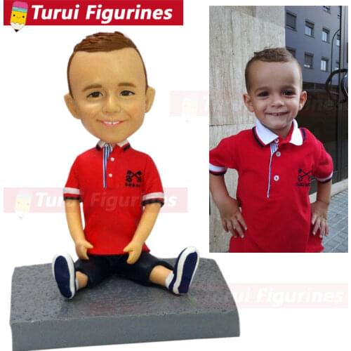 Personal Sculpture for boy kids custom figurines personalized bobblehead dolls customized mini statuette designed by Turui Figur