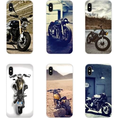 Retro Motorcycle Race Motor For Apple iPhone X XR XS 11Pro MAX 4S 5S 5C SE 6S 7 8 Plus ipod touch 5 6 TPU Transparent Shell Case