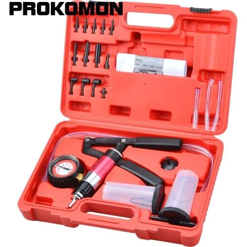 Hand Held Vacuum Pump Brake Bleeder Set Bleed tester Tool Kit