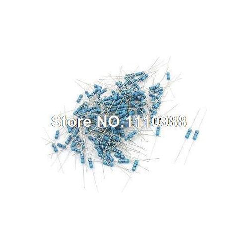Through Hole 4 Color Ring Carbon Film Fixed Resistor 43 Ohm 1/2W 150Pcs