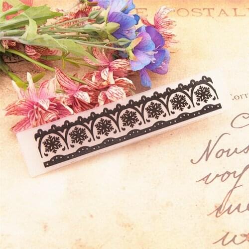 15x3cm Snow bud silk vines Embossing folders Plastic Scrapbooking DIY Template Fondant Easter Cake Photo Album Card Making