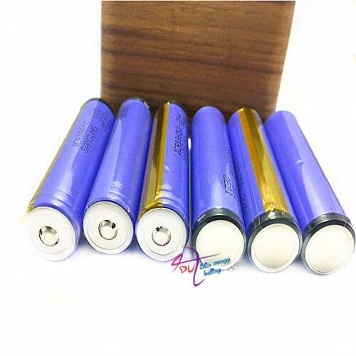 2pcs/lot 28A ICR18650-28A SDI 18650 2800mah 3.7V Battery cell button top with protected