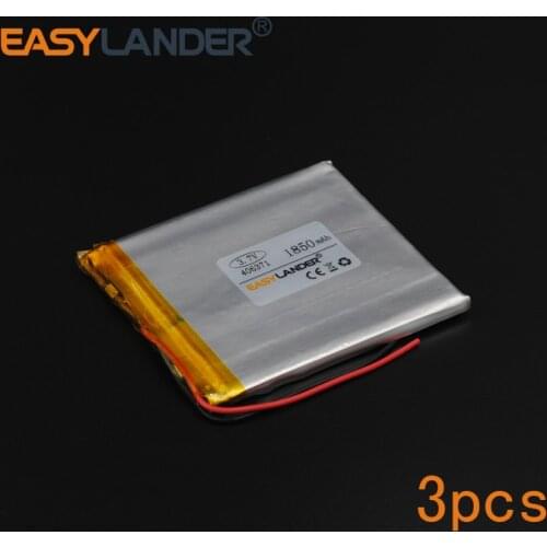 3pcs/Lot 3.7V 1850mAh 406371 Polymer Li-ion Battery For Bluetooth Notebook Tablet PC iPAQ E-Book Power Bank PDA Portable DVD