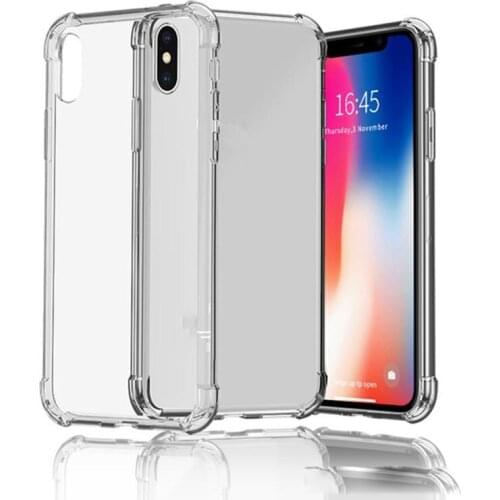 500PCS 1.5mm Clear Shockproof Soft Transparent TPU Cases Cover For iPhone XS Max XR Samsung A7 A9 2018 J4 J6 Prime Case Free DHL