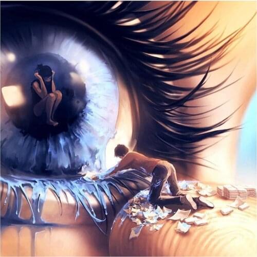 5D DIY Full Round Diamond Painting France Cyril Rolando Surrealist Fantasy Art Cross Stitch 3D Embroidery Home Decor Gift Y1570