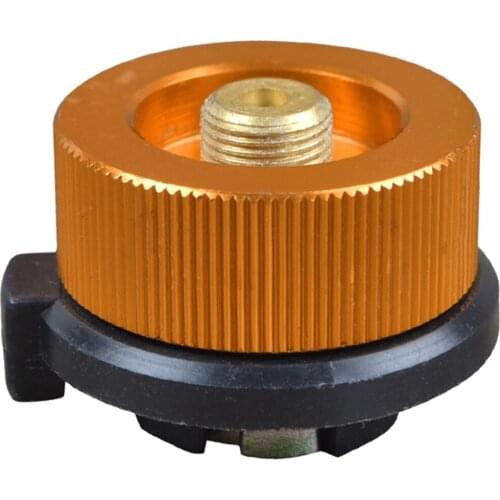 Outdoor Camping Stove Adapter Connector Split Type Furnace Converter Auto-Off Gas Tank Cylinder Adapter Quality Durable