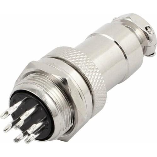 Free Shipping 1 pair GX20-8P Male & Female Plug GX20 8P Diameter 20mm Wire Panel Circular Connector Aviation Socket PLug