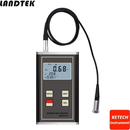 Digital Vibration Meter Moving Machinery Imbalance and Deflecting Tester Vibrometer VM6370